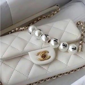 Timeless Chanel clutch with chain. Great condition.